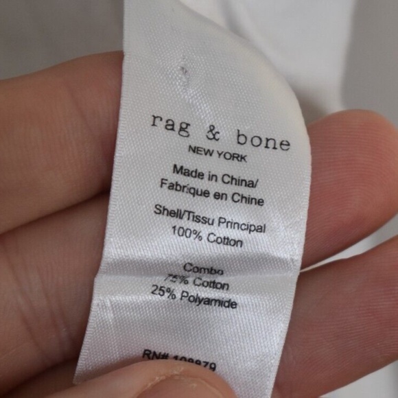 Rag & Bone Men’s White Button-Down Shirt - Picture 5 of 5